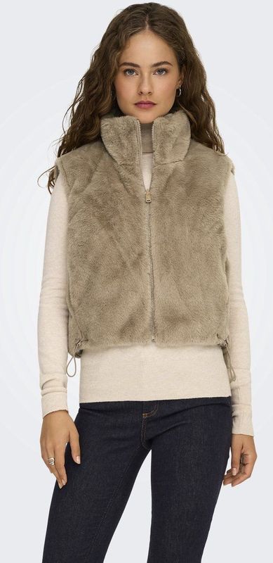 ONLY - ONLDANA - Bodywarmer - Sand - Licht Gevoerd - Waterafstotend