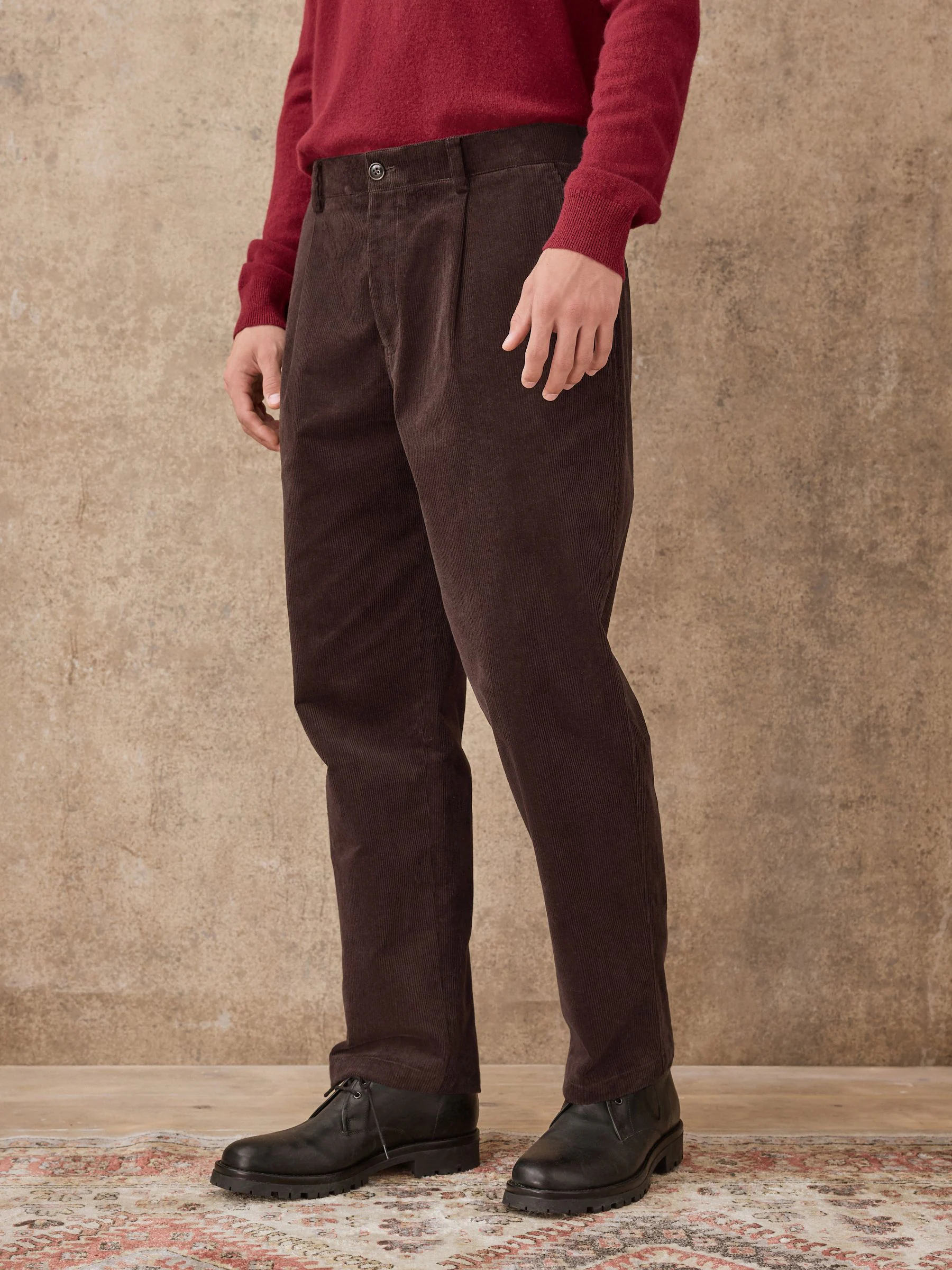 Bruin - Relaxed Fit Corduroy Suit Trousers
