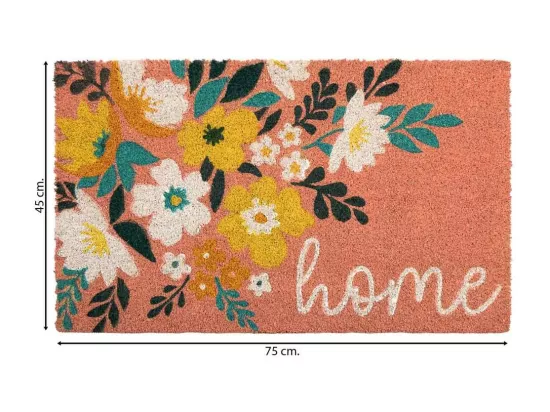Tapis en PVC imprimé rouge 45x75