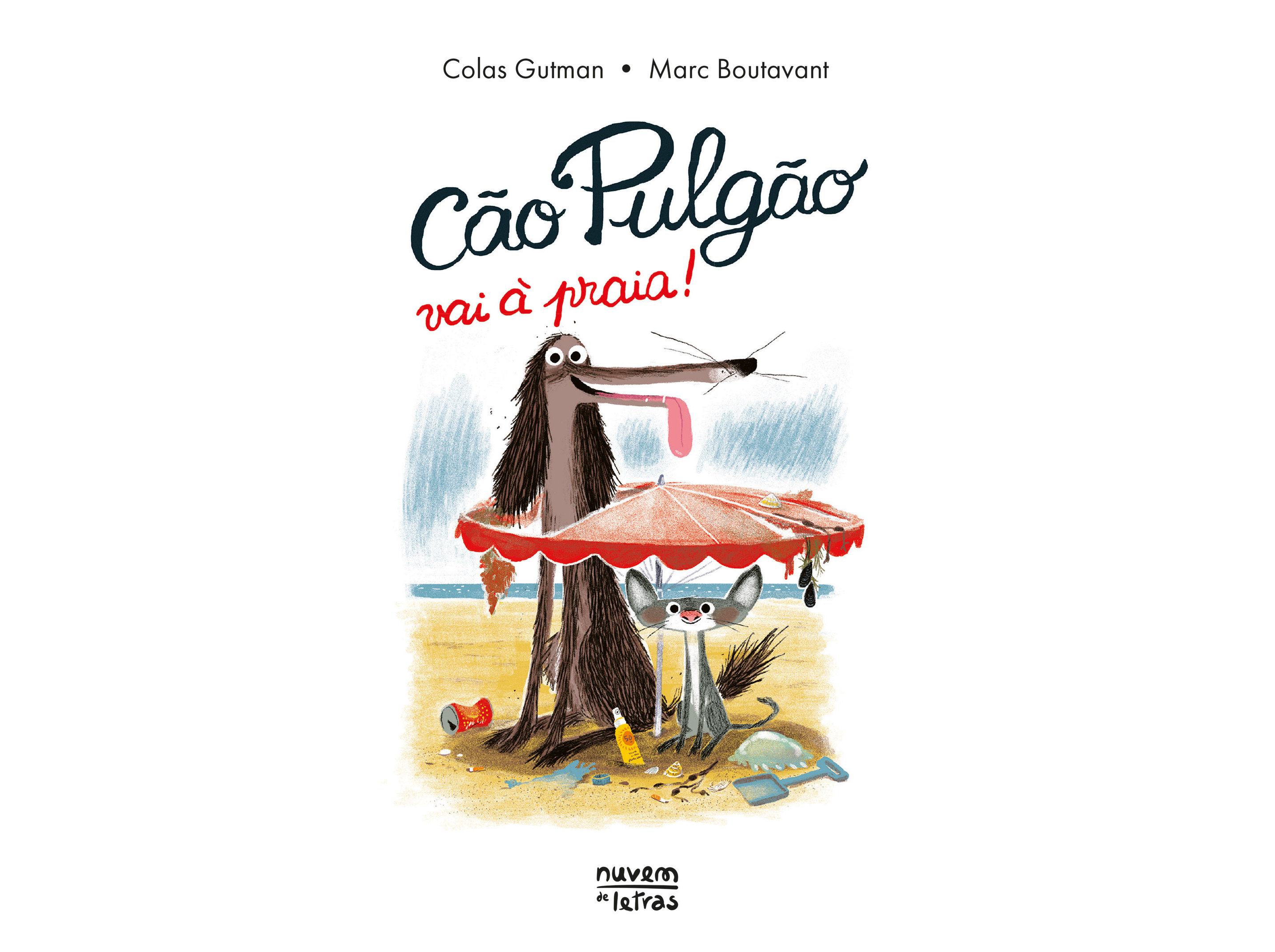 LIVRO CÃO PULGÃO VAI À PRAIA! DE COLAS GUTMAN