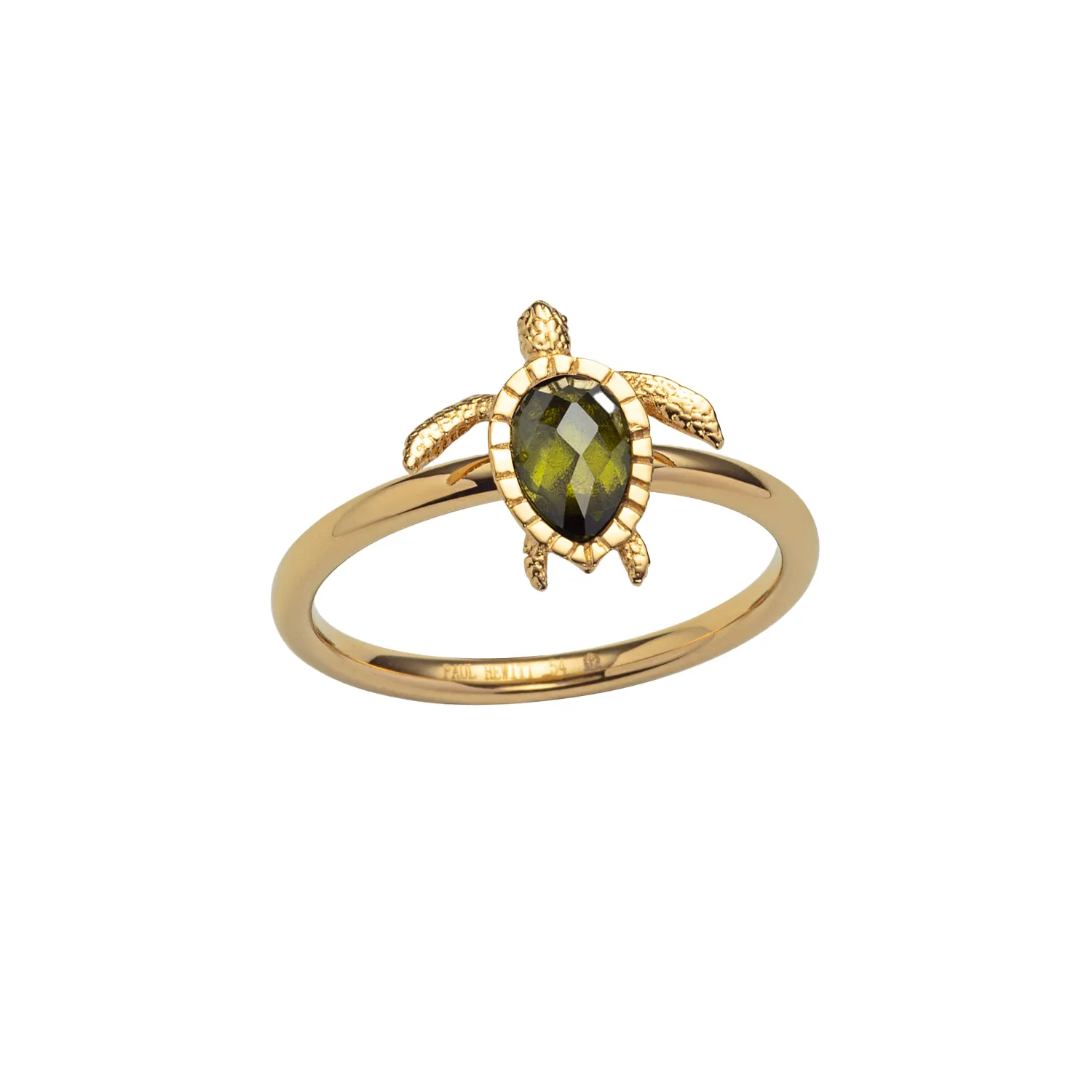 Paul Hewitt Turtle Ring 18 kt. Forgyldt Rustfrit Stål PH-JE-0267