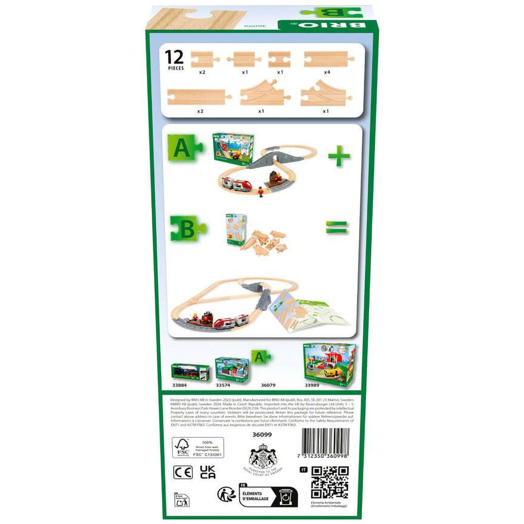 brio beginnersset rails - 12st