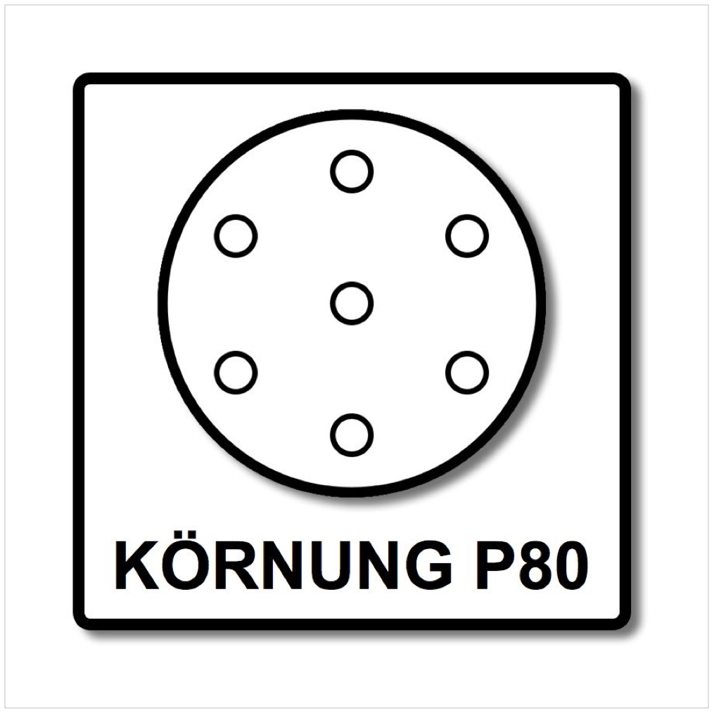 Festool STF D150/16 Schuurschijven 150 mm Granat P80 GR / 50 stuks ( 496977 )