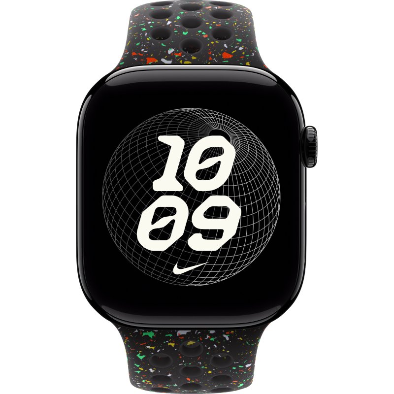 Apple MGC34ZM/A accessoire intelligent à porter sur soi Bande Noir Aluminium, Fluoroélastomère