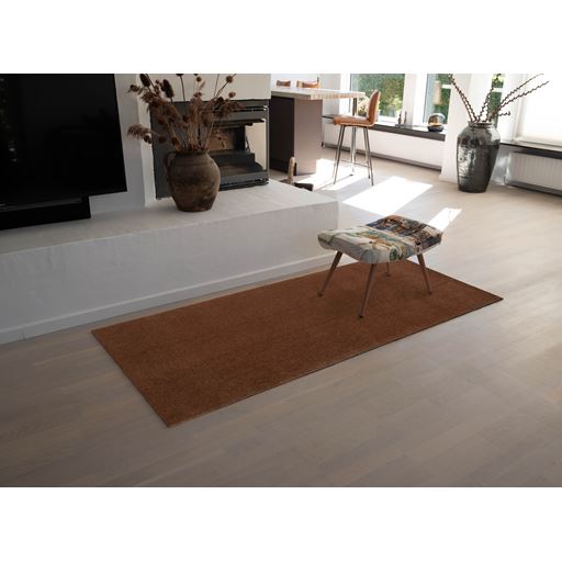 Tica Copenhagen Unicolor Gulvtæppe, Cognac, 90x200 cm
