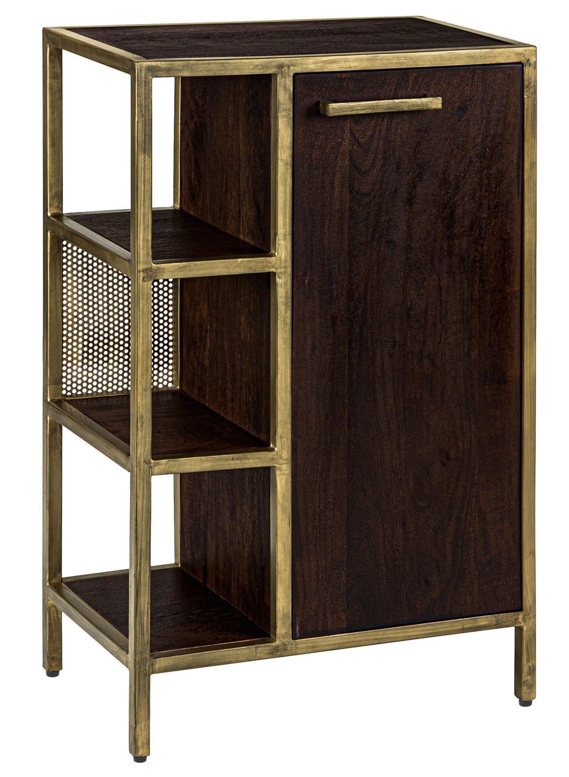 Unterschrank GOLDEN BATH 52 x 108 cm Braun/ Goldfarbig