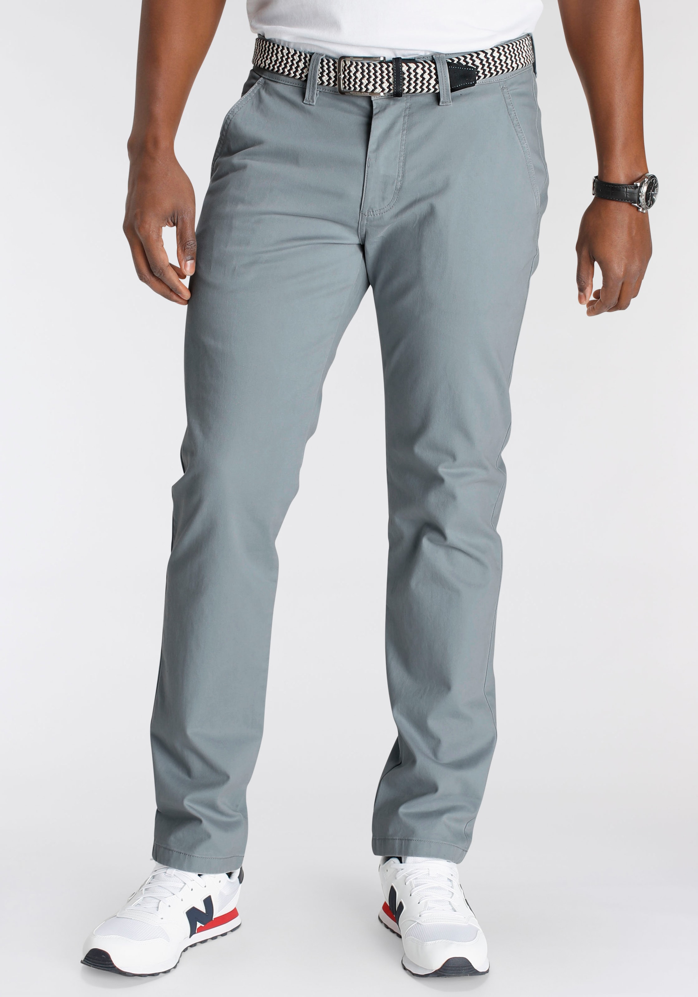 DELMAO Chinohose  mit Details