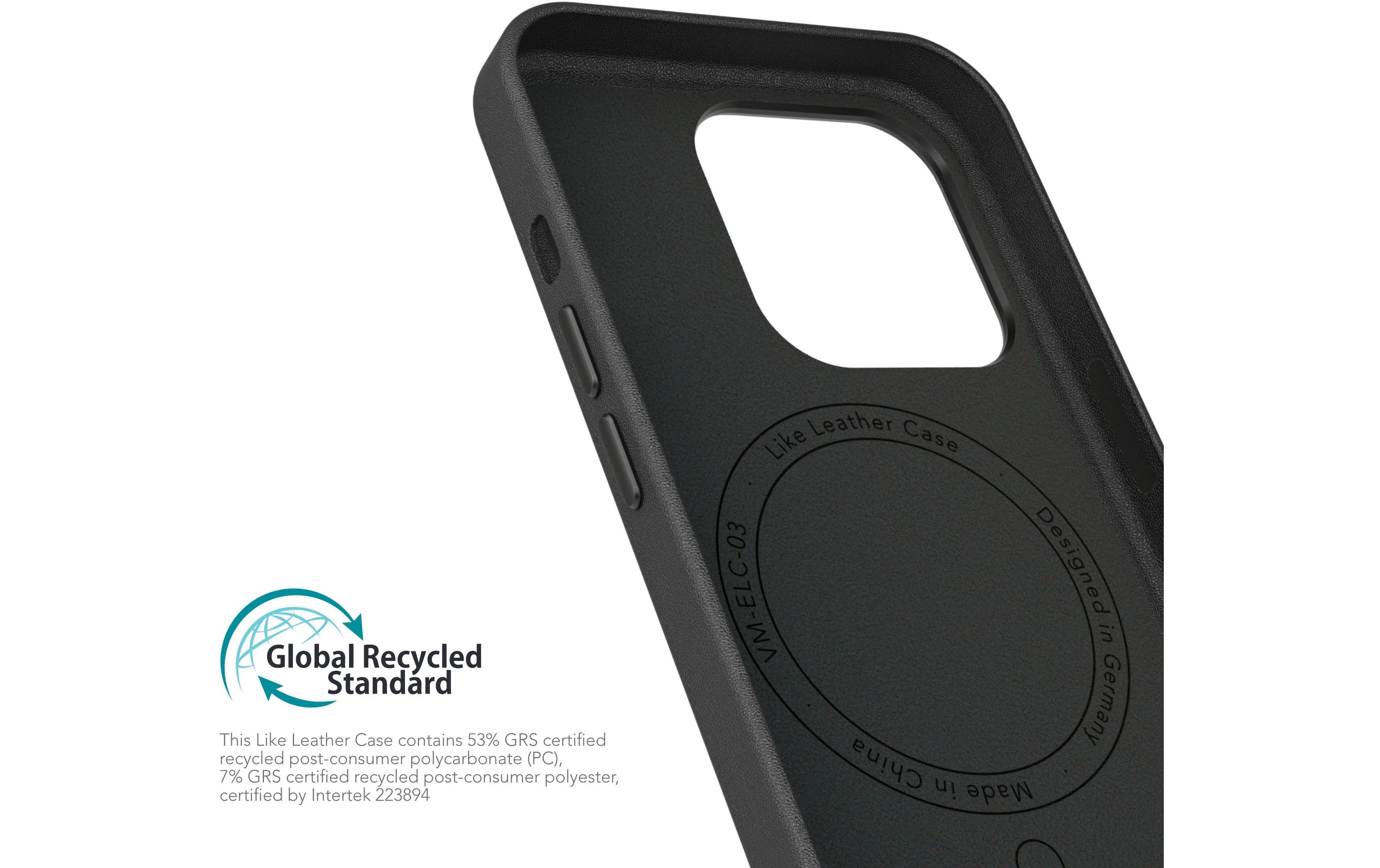 Back Cover Like Leather iPhone 16 Pro Max SchwarzLeather Backcover für das Apple iPhone 16 Pro Max