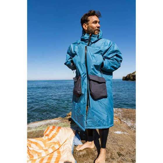 Voited Poncho Blue Steel