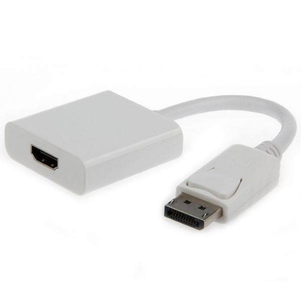 Gembird Adaptador Displayport p/ HDMI Branco - A-DPM-HDMIF-002-W