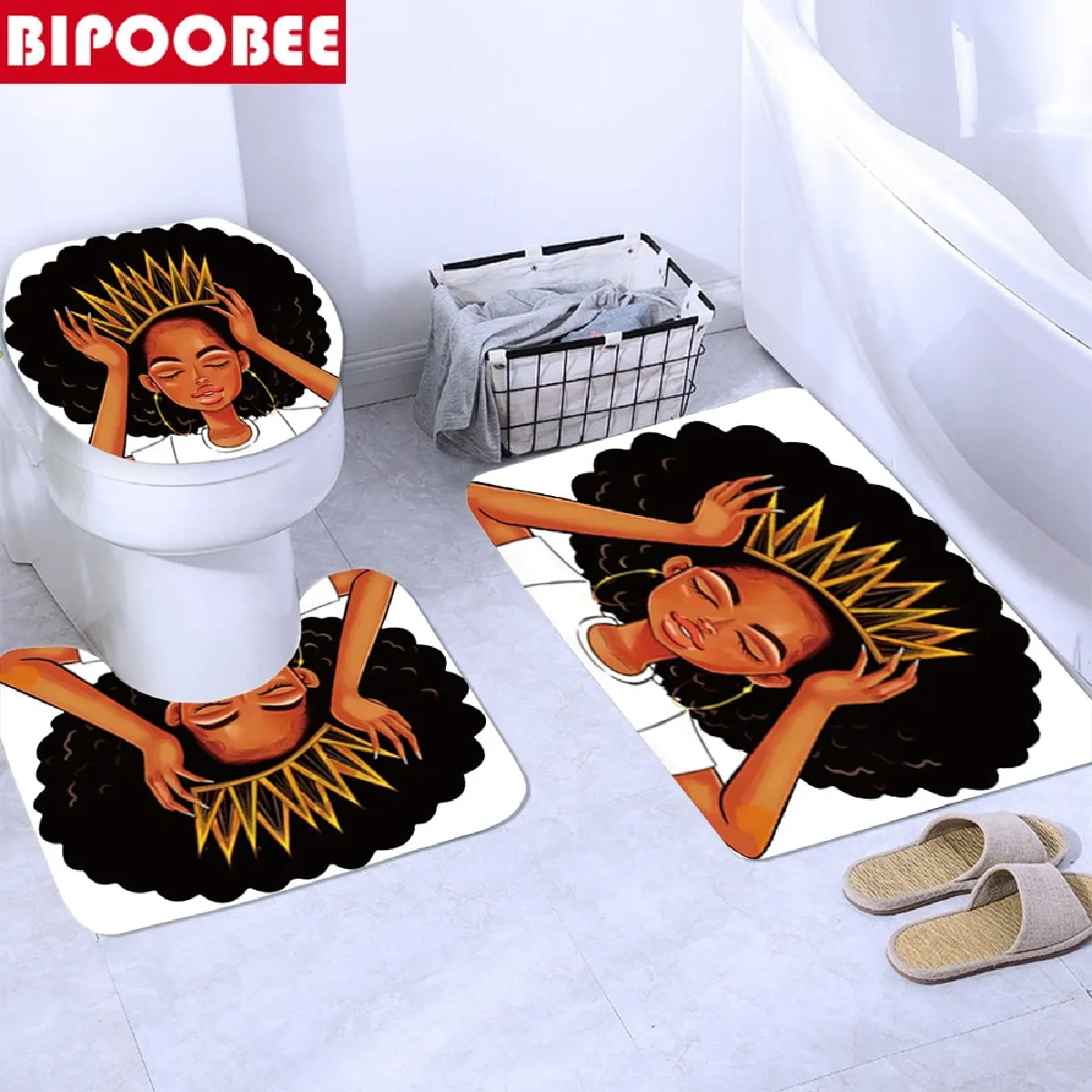 Universal Set de 4 tuyauteries couronne africaine - 180x180 cm