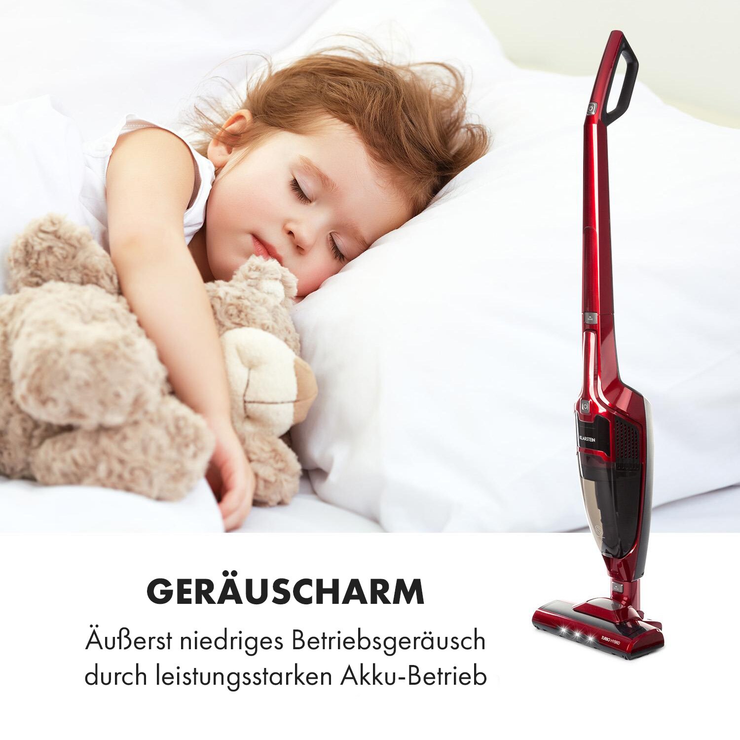 TurboHybrid Staubsauger Boden- und Handstaubsauger metallic-rot Metallic