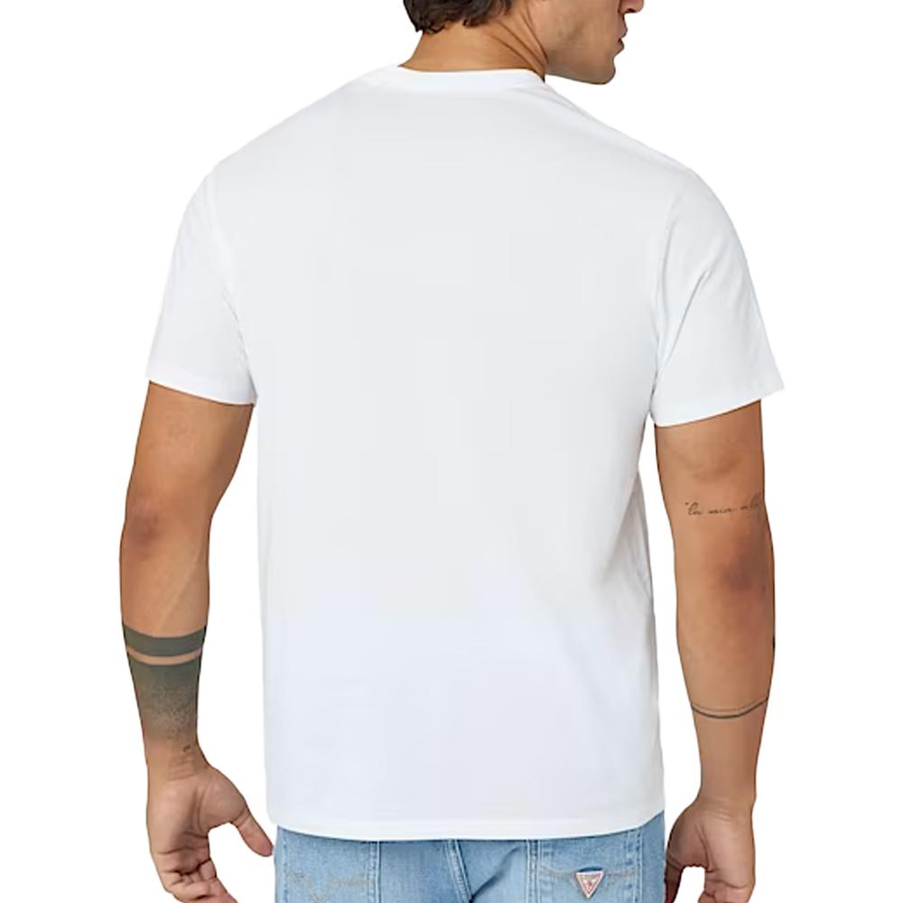 Guess T-shirt Blanc Homme Guess Metallic1K