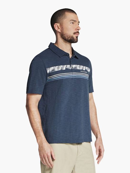 Skechers Polo-Shirt Blau