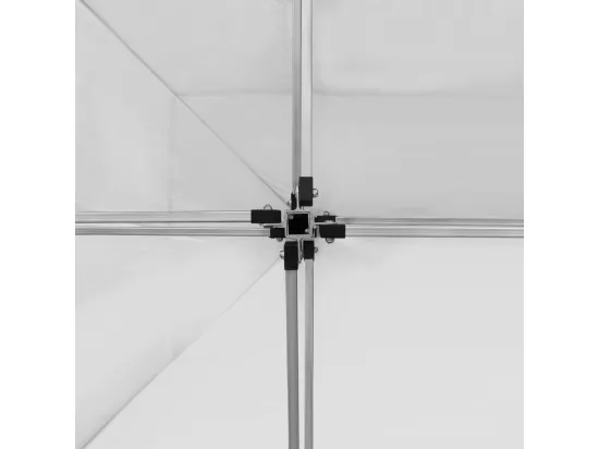 Tente de réception pliable Aluminium 4,5x3 m Blanc