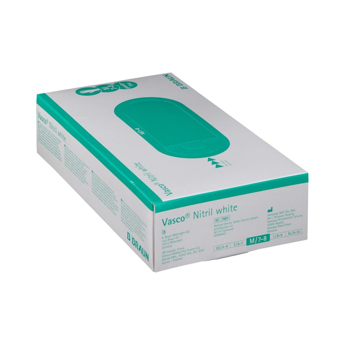Vasco® Nitril white Untersuchungshandschuhe Gr. M