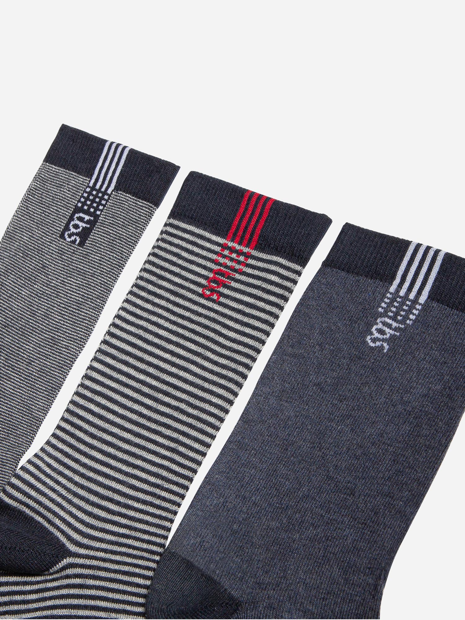 Lot de 3 Chaussettes Homme Rayures