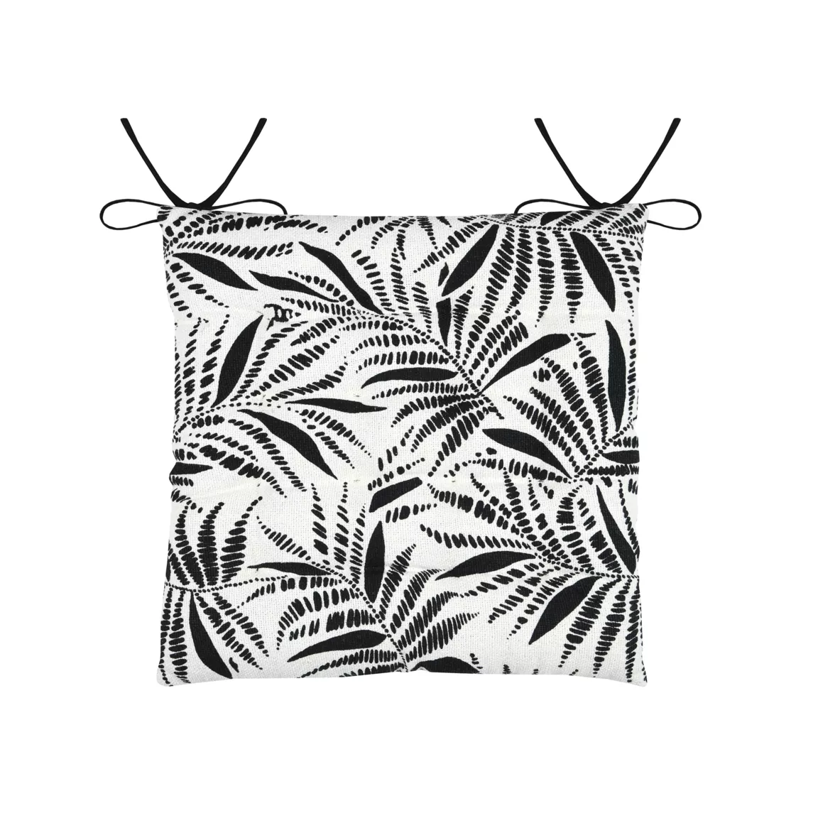 Coussin de chaise carré coton (38 x 38 cm) Ziana Ecru