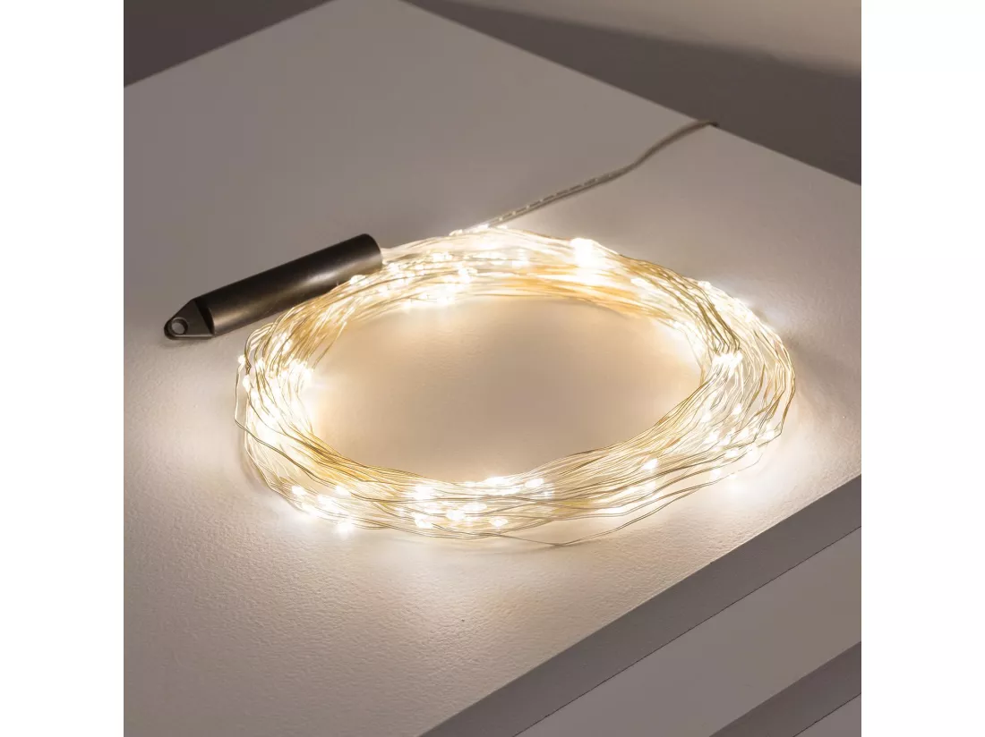 Guirlande LED Fil de Fer Jelendi 2m 3000K Blanc chaud
