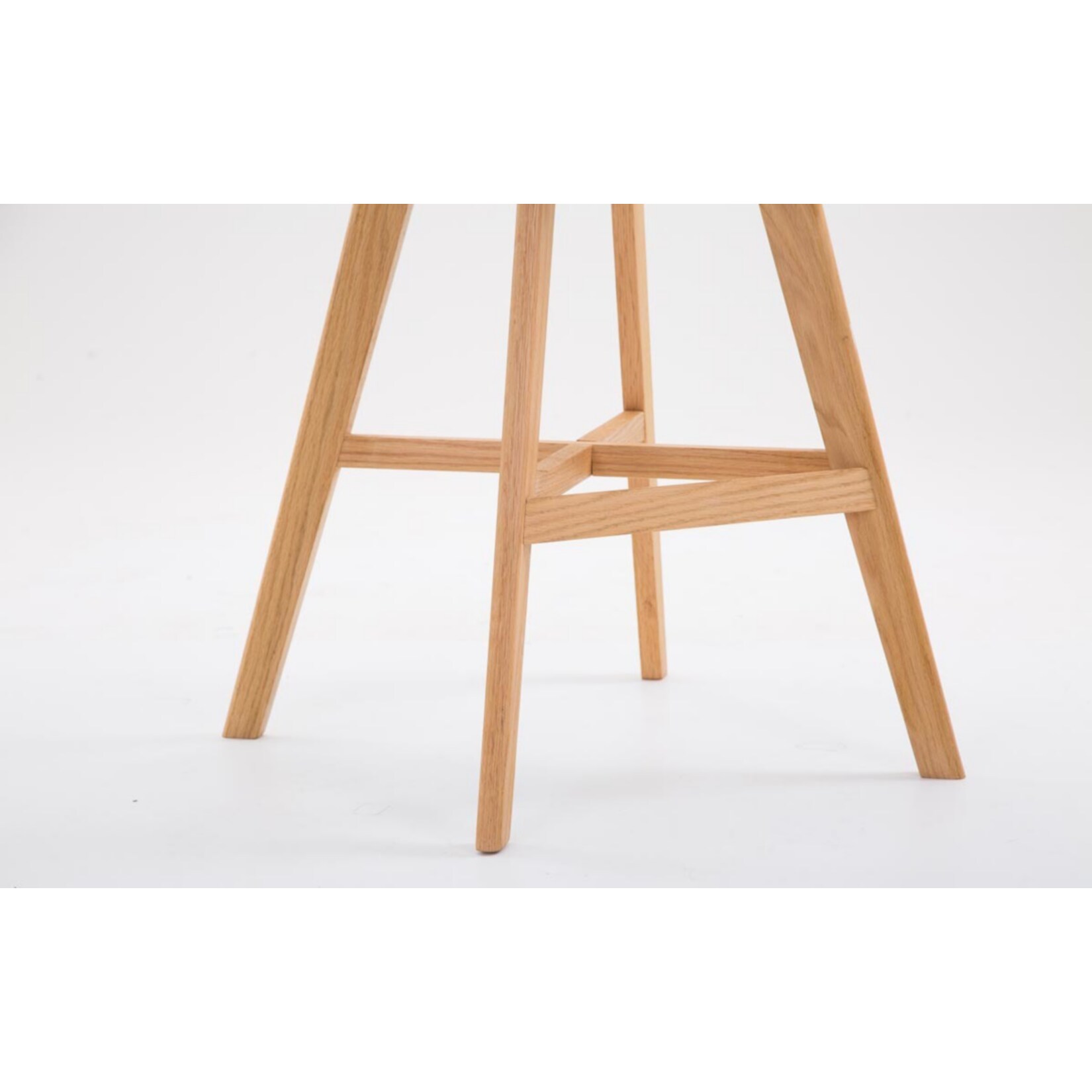 CLP 2er Set Barhocker Cannes Stoff-Bezug I Thekenhocker mit Eichenholz-Gestell