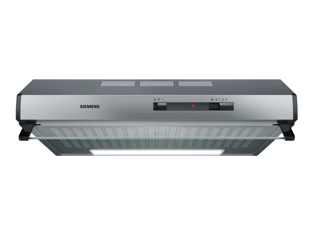 Siemens iQ100 LU62LFA51 - Hætte - standard - bredde: 60 cm - dybde: 48.2 cm - udtrækning og recirkulation (-) - med intern motor - rustfrit stål