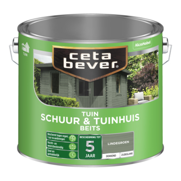 CetaBever Tuinbeits Schuur & Tuinhuis zijdeglans dekkend lindegroen 2,5 liter