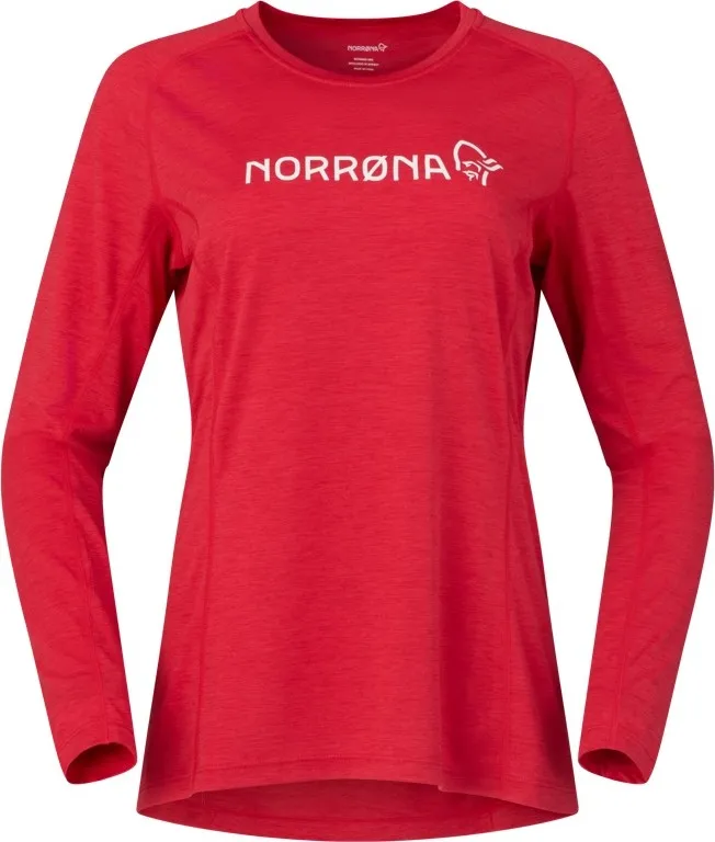 Norrøna Women's Fjørå Equaliser Lightweight Long Sleeve Aura Orange