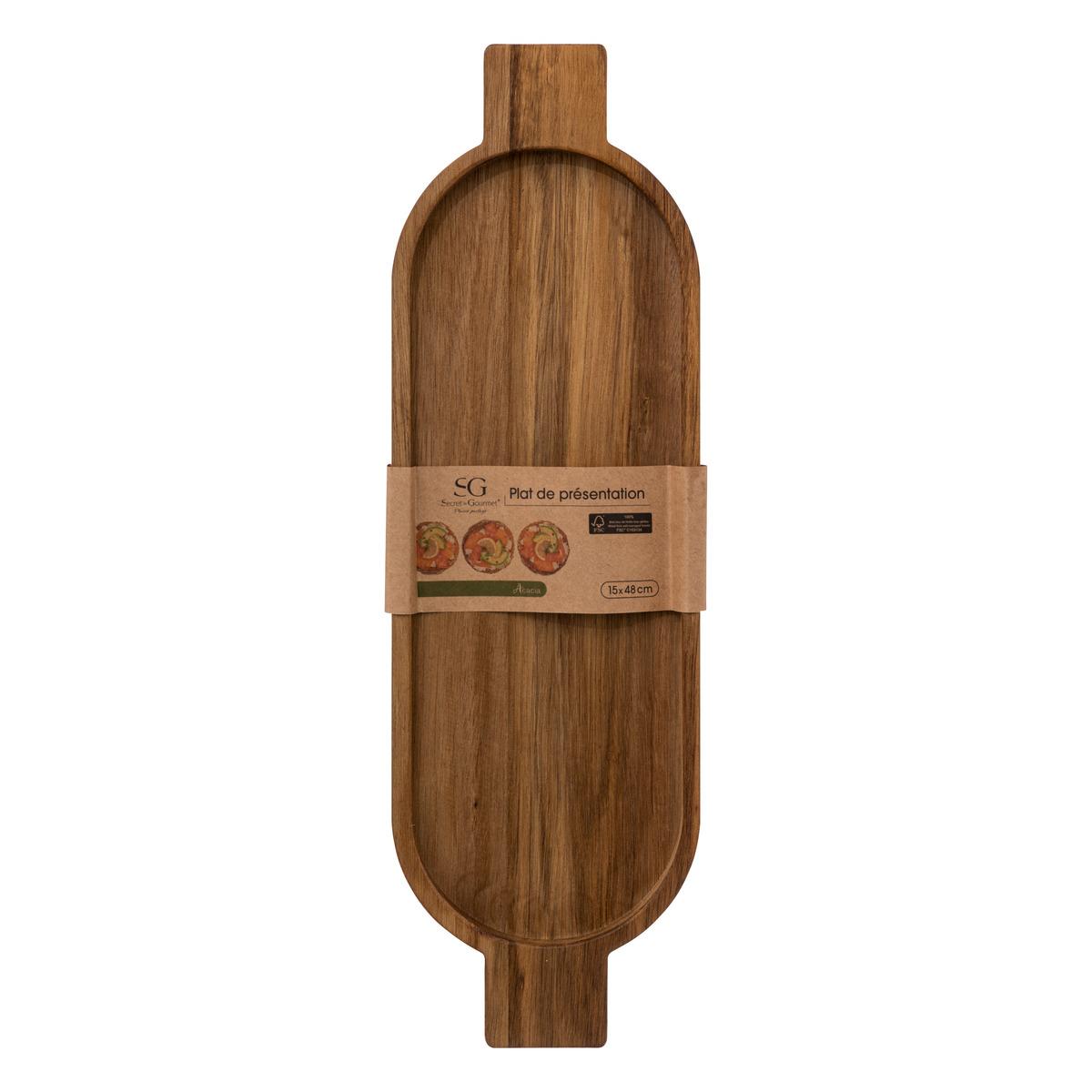 PLAT DE PRESENTATION ACACIA 15X48CM