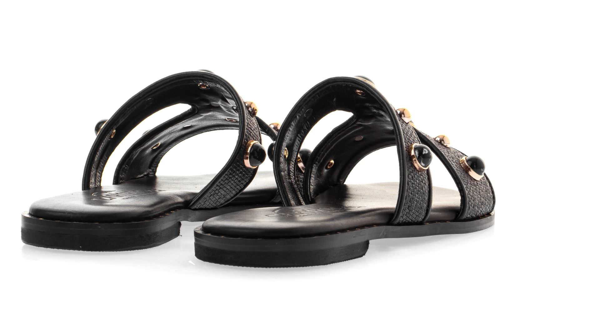 Caryatis Leather Sandals