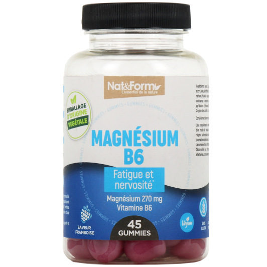 Nat & Form Magnésium B6 Gummies - Fatigue, nervosité
