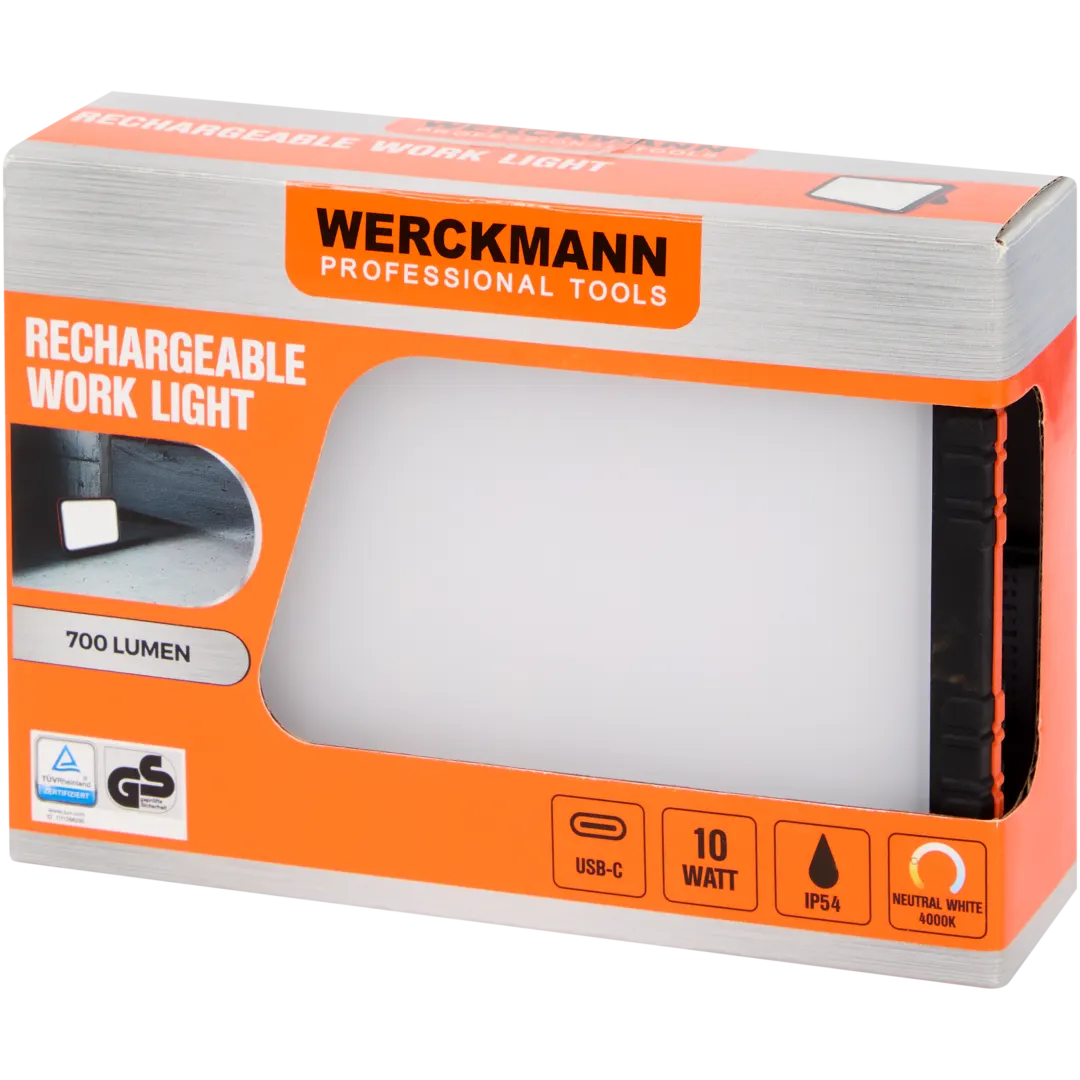 Werckmann oplaadbare werklamp 700 lumen