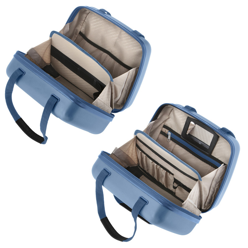 CarryOn Skyhopper handbagage koffer en Beautycase - Blue