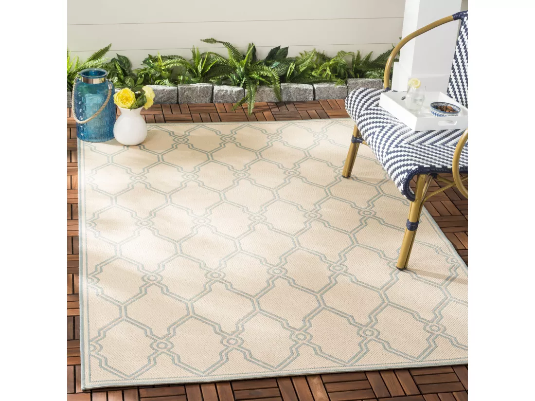 Tapis Cream & Aqua 122 X 183 cm - Nerano