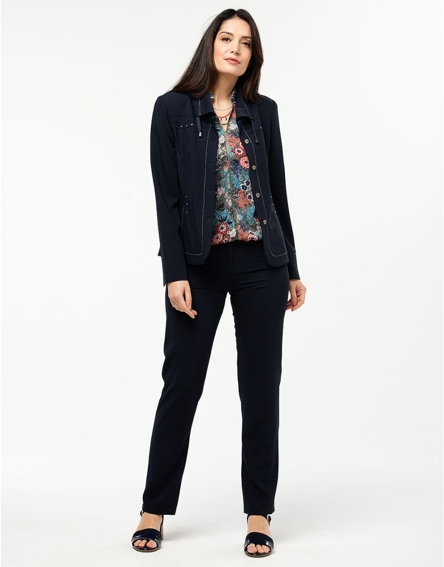 Veste cintrée marine