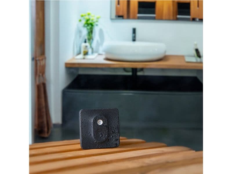 Shelly Smart Home Blu H&T Schwarz Bluetooth-gesteuerter Temperatur- und Luftfeuchtigkeitssensor