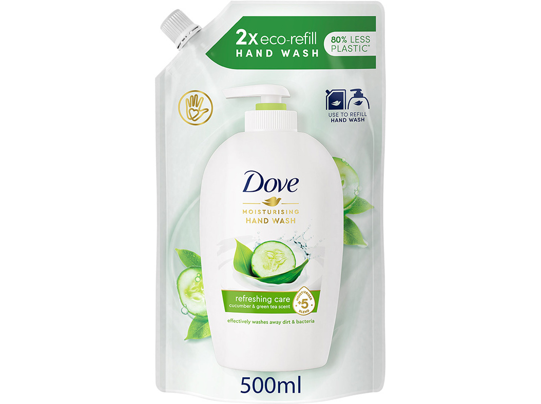 SABONETE DOVE LÍQUIDO RECARGA FRESH TOUCH 500ML