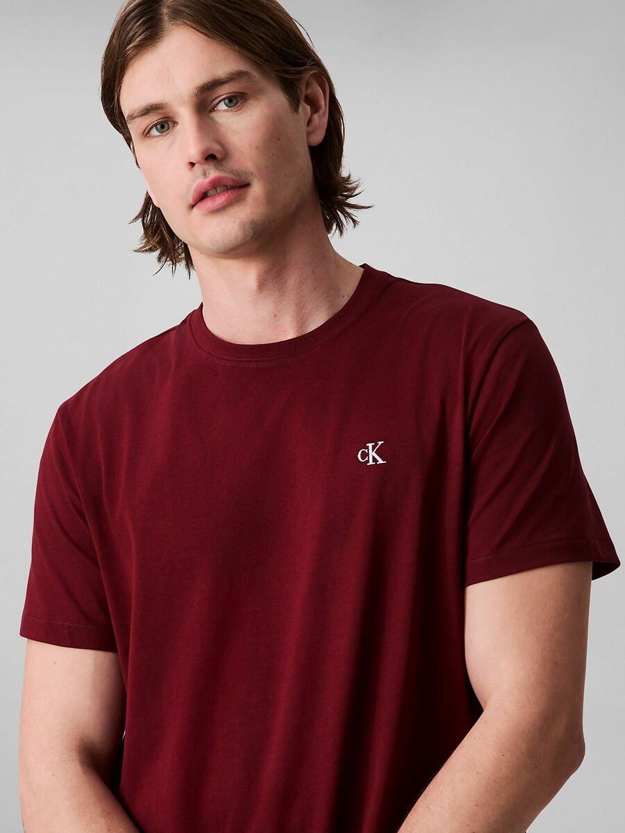 CALVIN KLEIN JEANS<br>Camiseta de manga curta com monograma