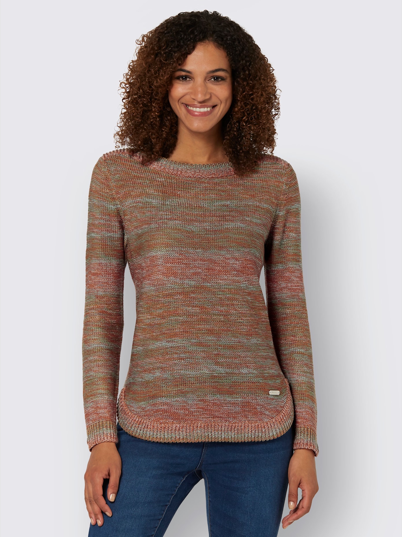 Pull en tricot encolure en u discrète