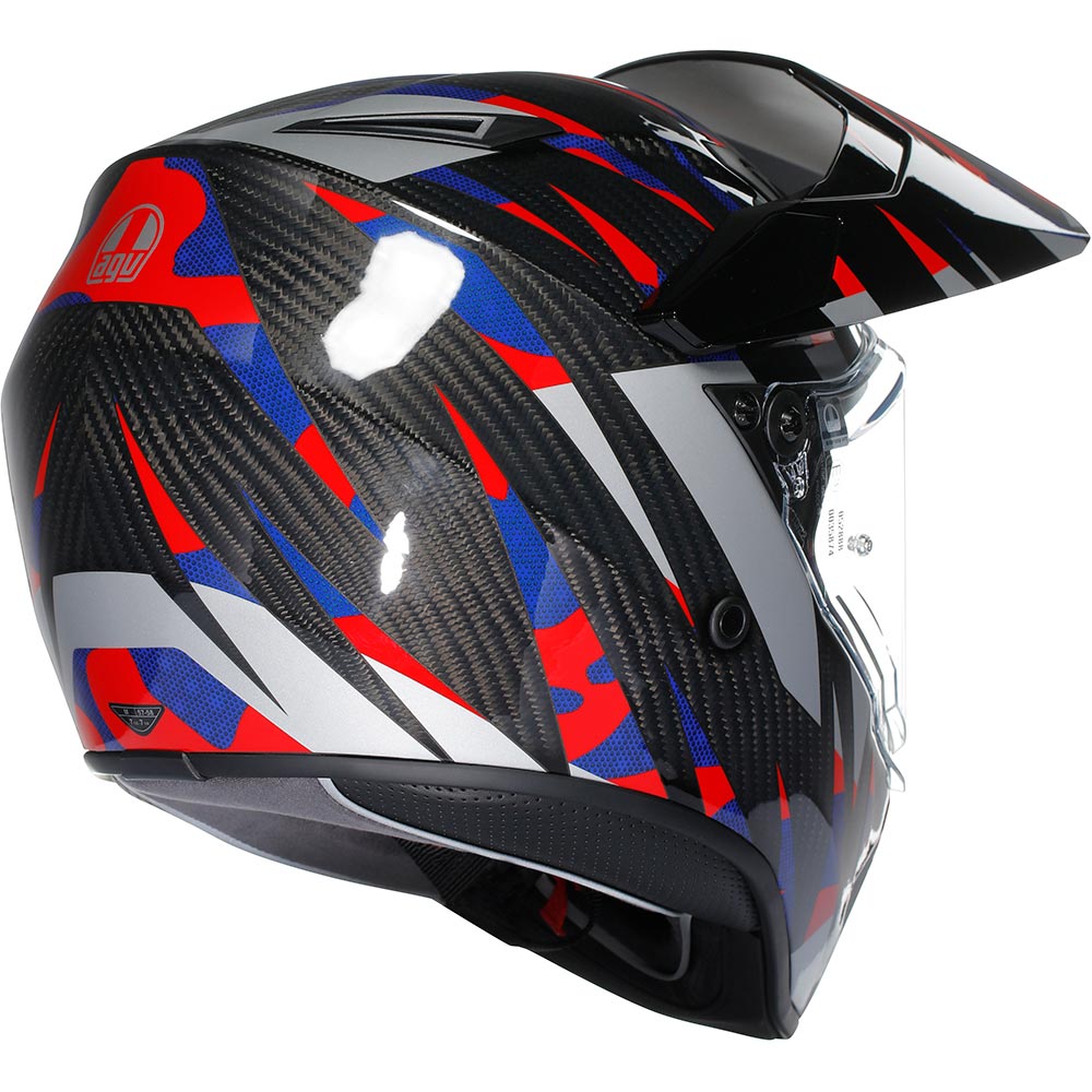 AGV - Casque AX9 Steppa Carbone / Rouge / Bleu