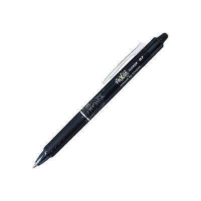 Pilot Frixion Ball Clicker - Pack de 12 rollers effaçables - 0,7 mm - noir
