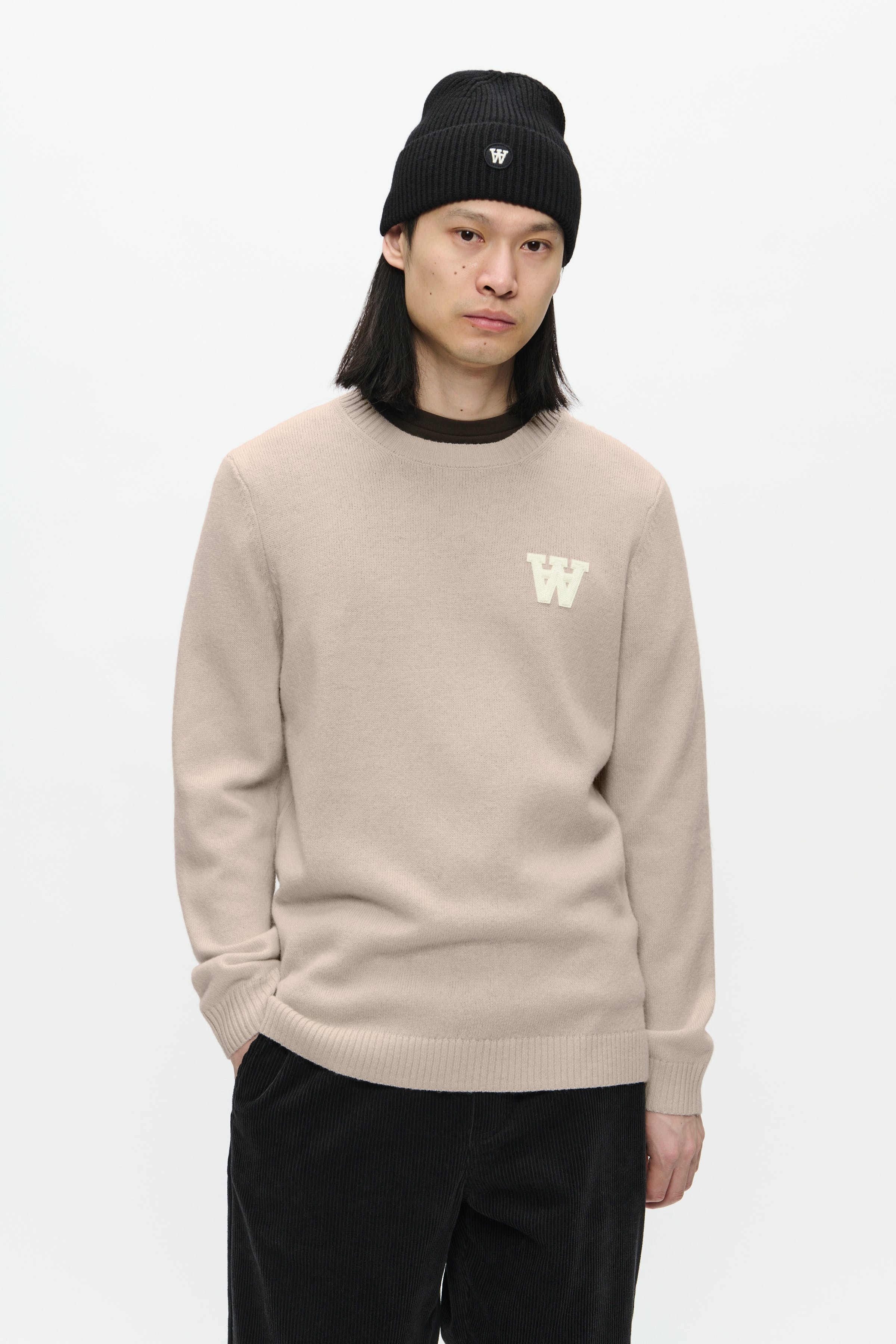 DOUBLE A BY W.W. MEN WWTay Lamswol Pullover