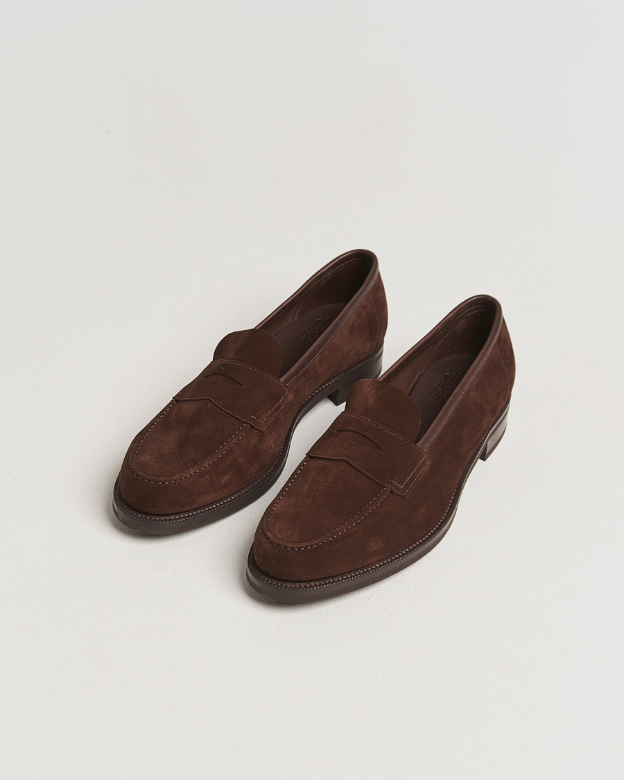 Edward Green Pimlico Suede Loafers Mink