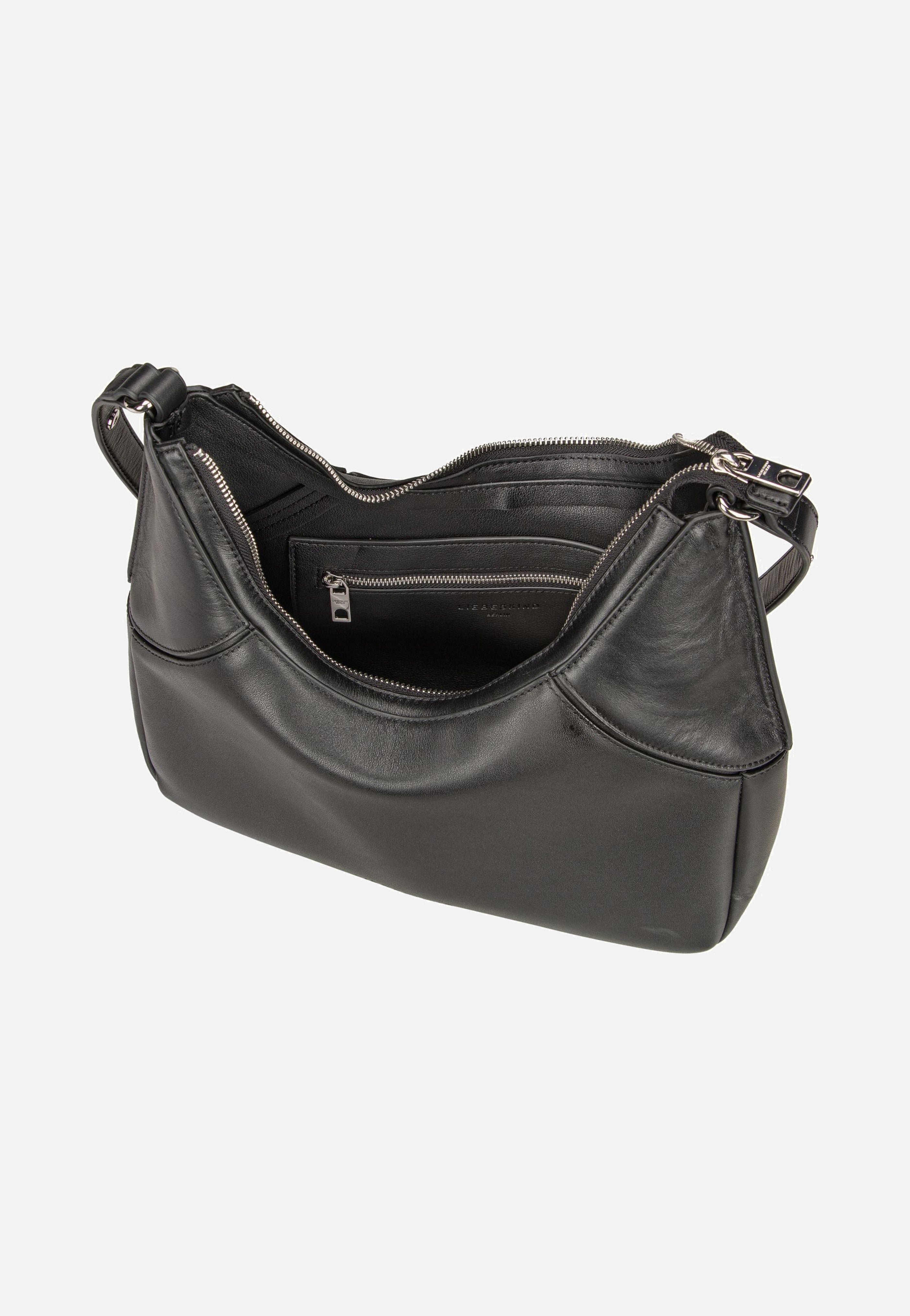 Lilly S Soft Nappa Black - Hobo Bag