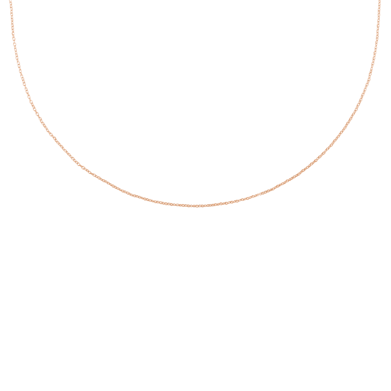 Zilveren basis roséplated ketting