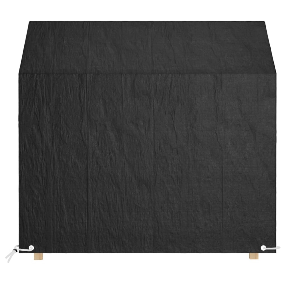 Housses de banc de jardin 2 pcs 8 œillets 130x70x70/88 cm pe