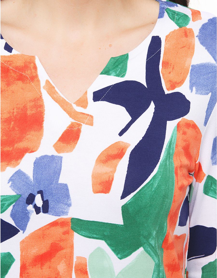 T-shirt orange vert