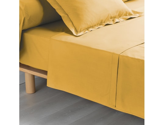 DOUCEUR D'INTERIEUR - Cdaffaires drap plat 1 personne 180 x 290 cm percale uni 7...