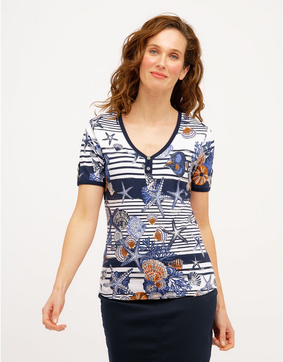 T-shirt imprimé marin