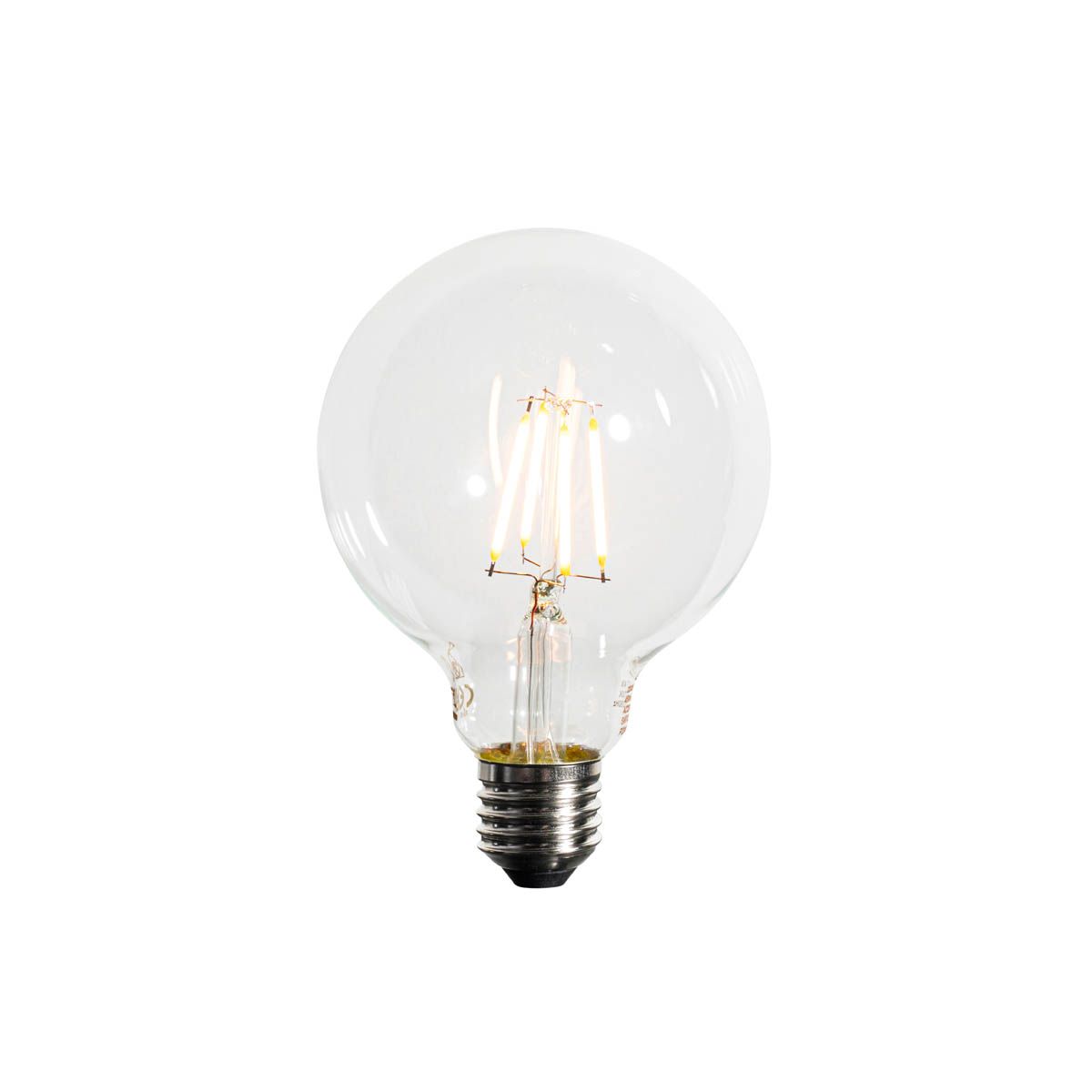 Set van 5 E27 dimbare LED lamp G95 5W 450 lm 2200K
