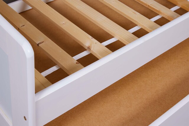 Stauraum-/Funktionsbett DANNY 90 x 190 cm weiß
